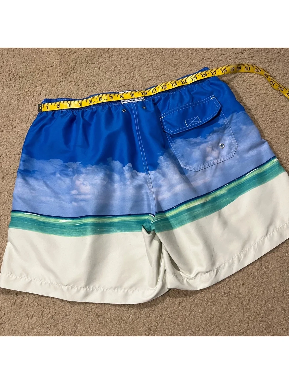Southern Tide Mens Bermuda Triangle Graphic Printed Swim Trunks Size XL